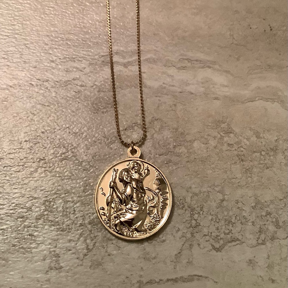 St. Christopher Pope John Paul II medallion